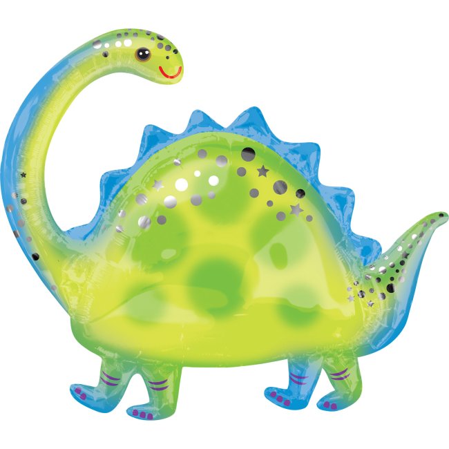 Globo con forma Brontosaurio - metalizado 45cm - Globo Dinosaurio
