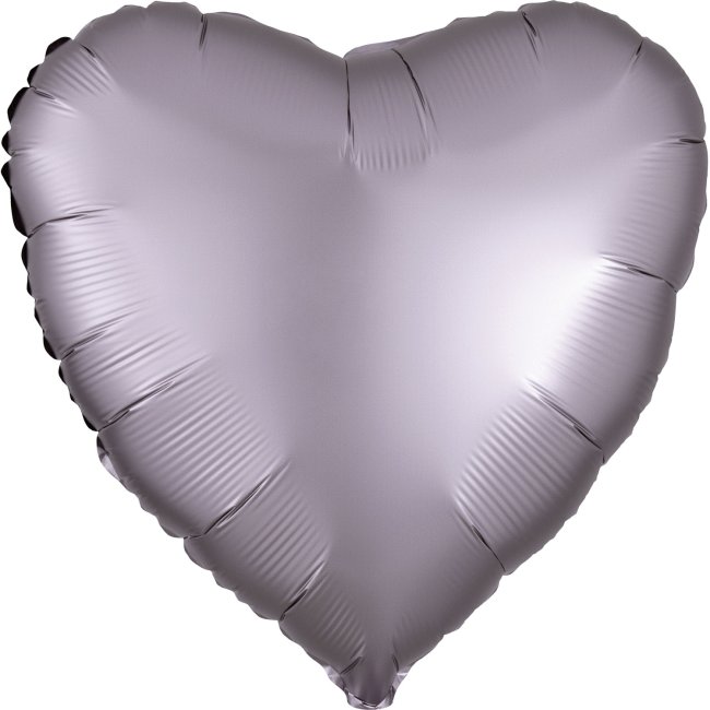 18/45cm Corazon Satin Luxe Gris ***OFERTA DTO NO ACUMULABLE