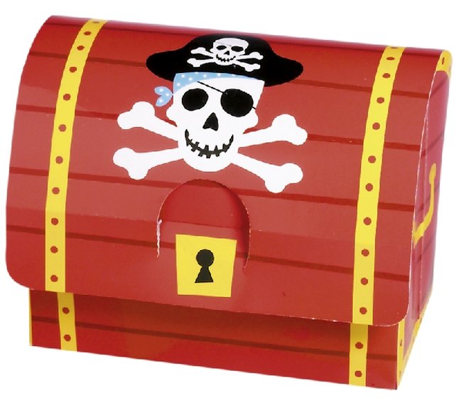 Cajas Pirate Treasure Paper Favour Boxes 