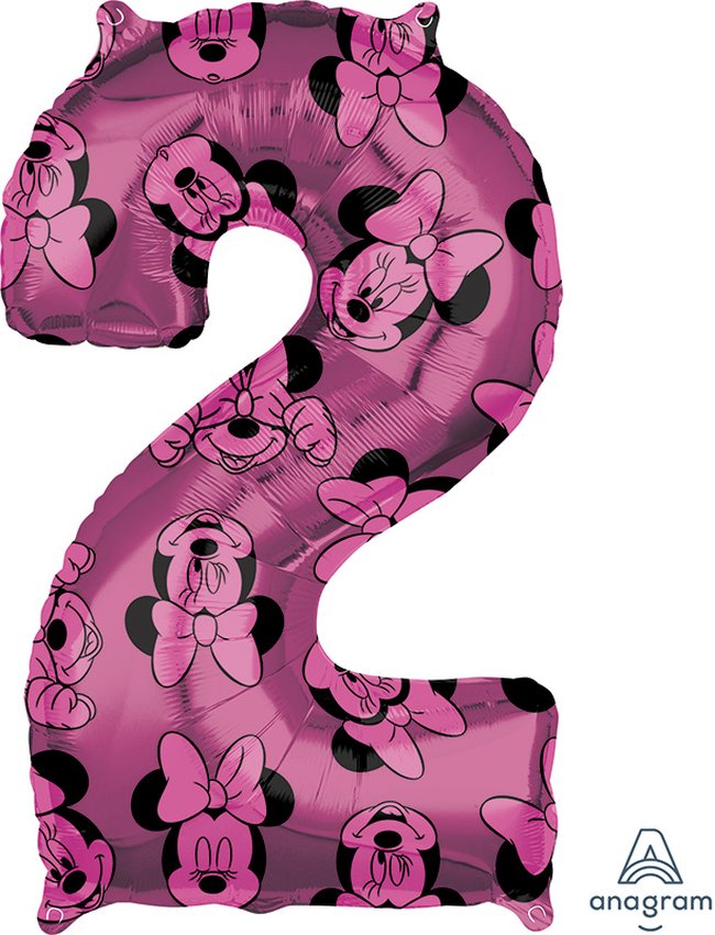 Forma Numero 2 Rosa: Minnie 65cm