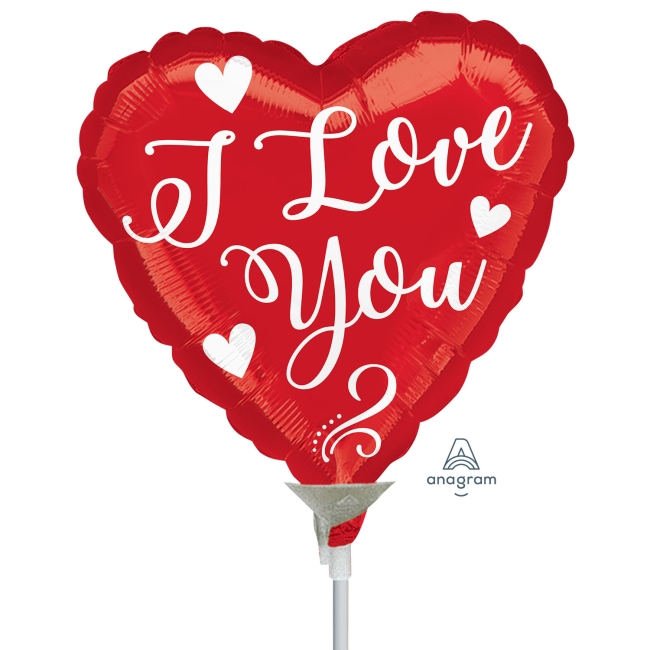 9/23cm Mini I Love You Satin Script