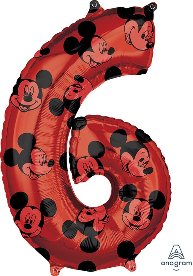 For Numero 6 Rojo: Mickey 65cm ***OFERTA DTO NO ACUMULABLE