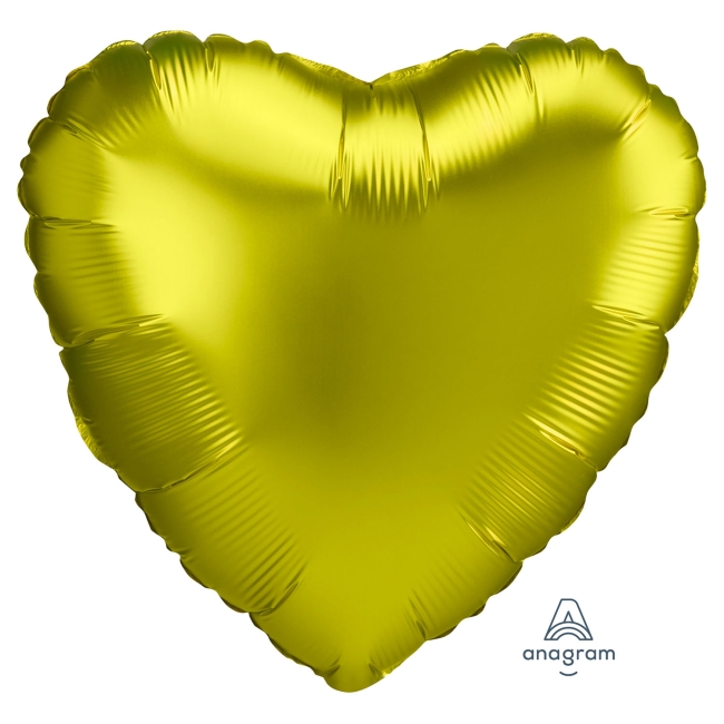 18 / 45cm Satin Lemon Heart