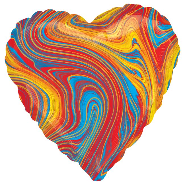 18/45cm Corazon Marblez Multicolor ***OFERTA DTO NO ACUMULABLE