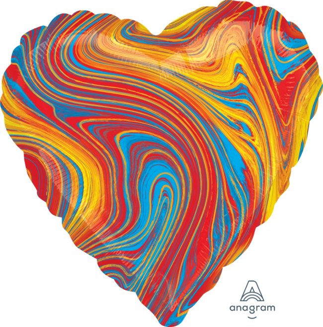 18/45cm Corazon Marblez Multicolor ***OFERTA DTO NO ACUMULABLE