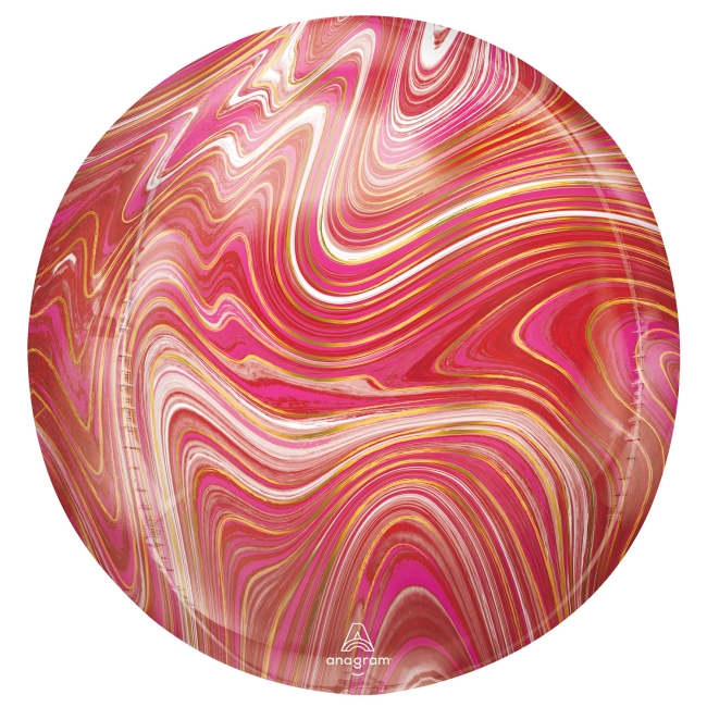 Orbz Marblez Rojo Y Rosa 38X40cm ***OFERTA DTO NO ACUMULABLE