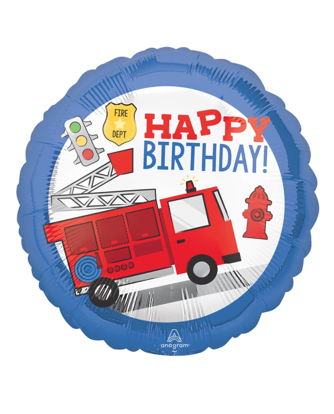 18/45cm Happy Bday Bomberos