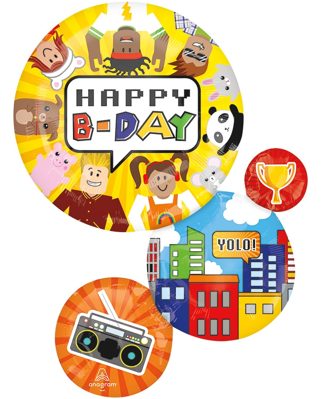 Forma Party Town Happy B-Day 71X55cm