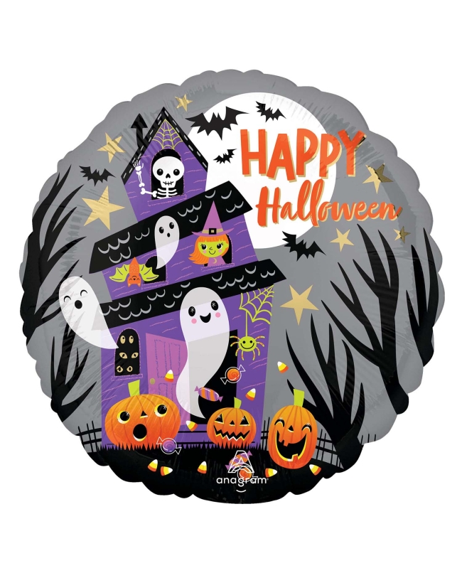 18/43cm Happy Halloween Casa Encantada