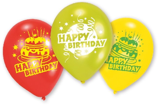 Globos Latex 22,8cm Happy Bday