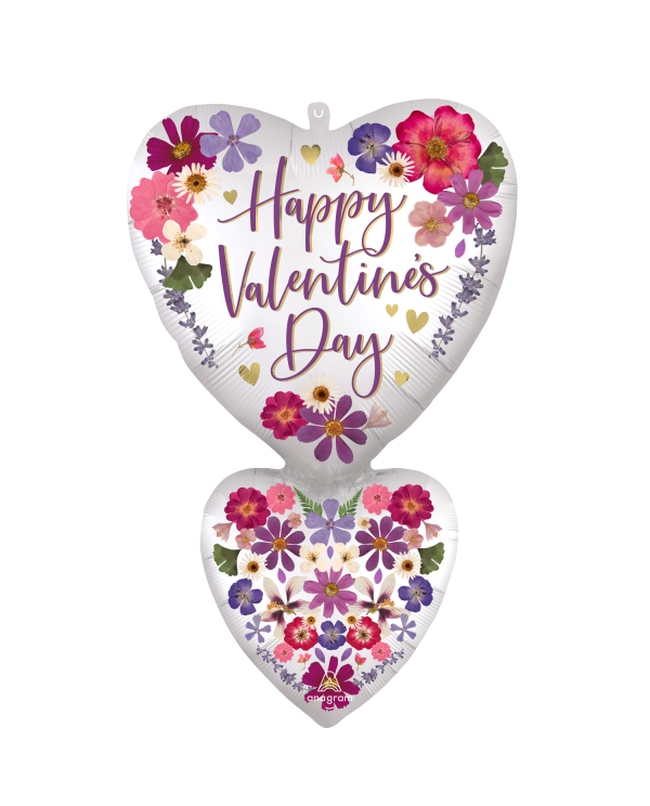 Forma H. Valentines Day Doble Corazon 50X78cm