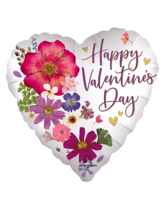 18/45cm Happy Valentines Day Satin Flores 