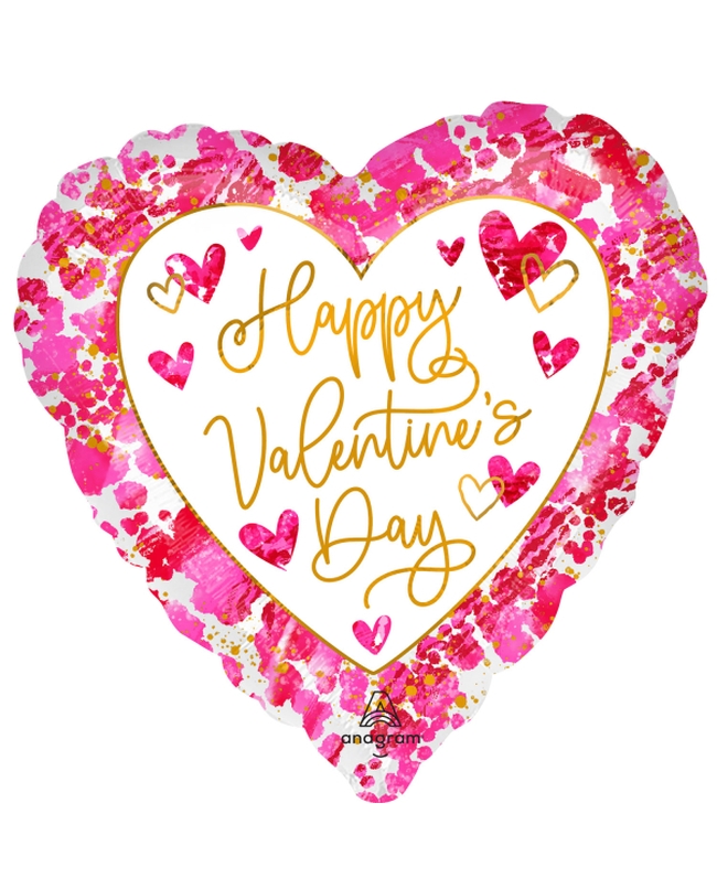 Jumbo Happy Valentines Day Corazones 71X71cm