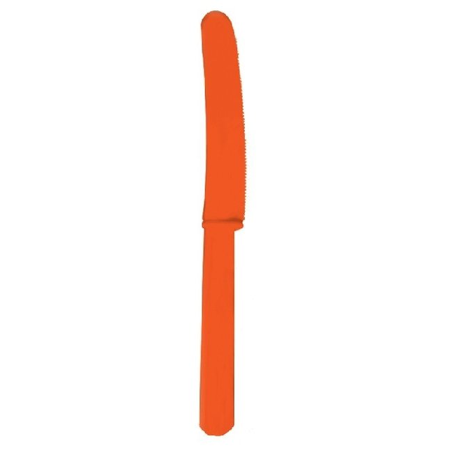 Cuchillos de plástico naranja