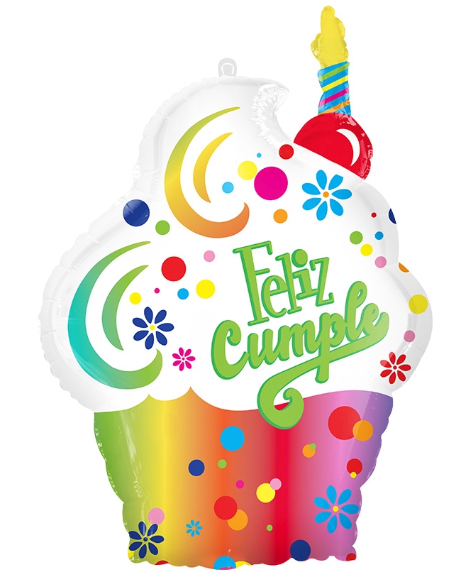Forma Pastel Feliz Cumpleaños Puntos 50X68cm