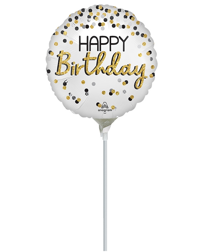 9/23CM MIN HAPPY BIRTHDAY CONFETTI SATIN