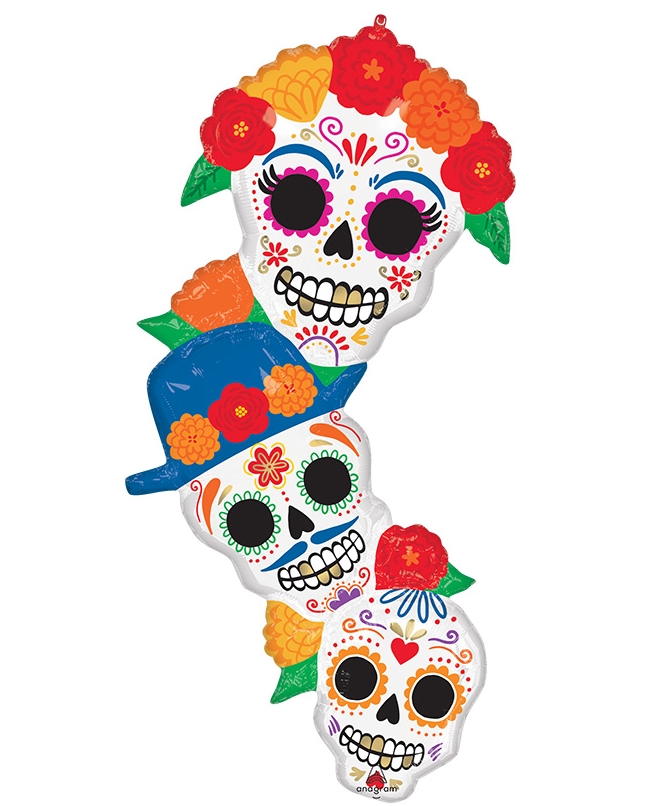 Forma Calaveras Flores 50X104cm