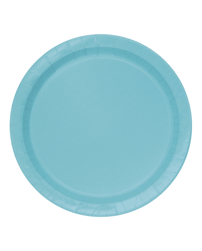 Platos 22,5cm Redondo Turquesa Carton ***OFERTA DTO NO ACUMULABLE