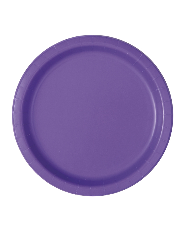 Platos 17,5cm Redondo Morado Carton ***OFERTA DTO NO ACUMULABLE