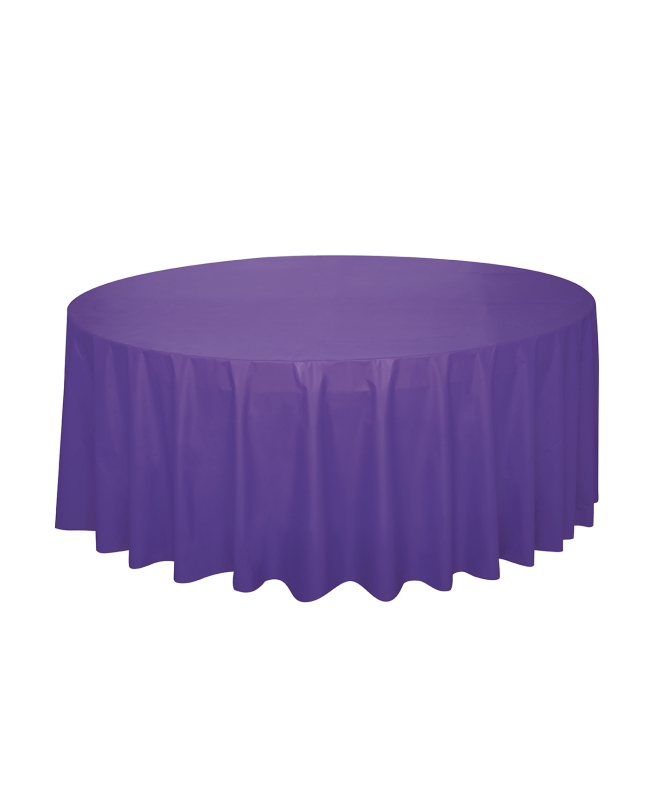 Mantel Plastico Redondo Morado 2,13M Pkg Peq. ***OFERTA DTO NO ACUMULABLE