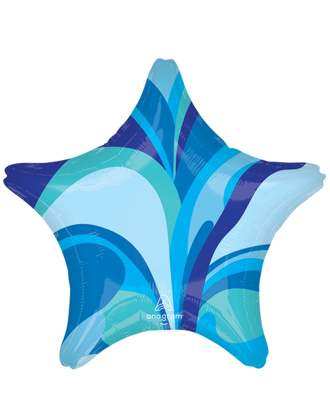 19/48cm Estrella Azul Marmol Vibrante