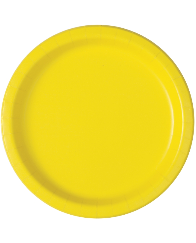 Platos 17,5cm Redondo Amarillo Carton ***OFERTA DTO NO ACUMULABLE