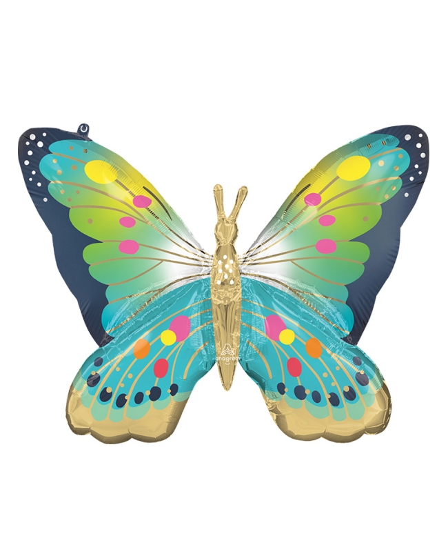 Forma Mariposa Azul Satin 76X68cm