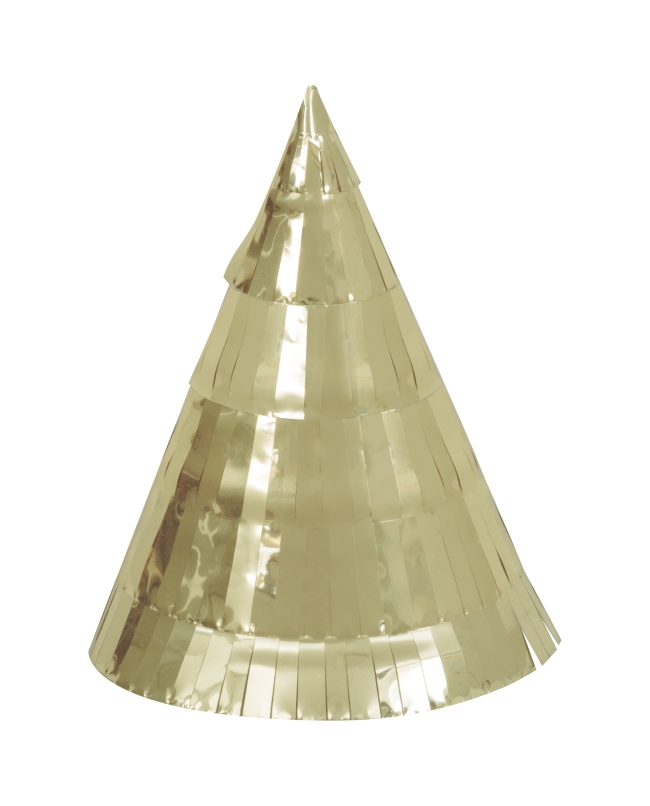 Sombreros Mini Oro Flecos Foil