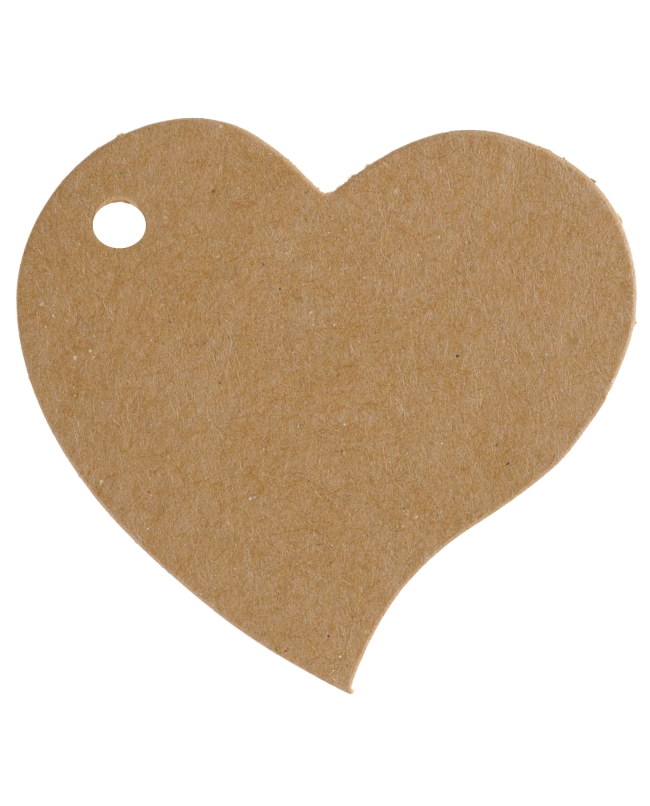Marcasitio Etiqueta Corazon 4 X 4cm Carton ***OFERTA DTO NO ACUMULABLE