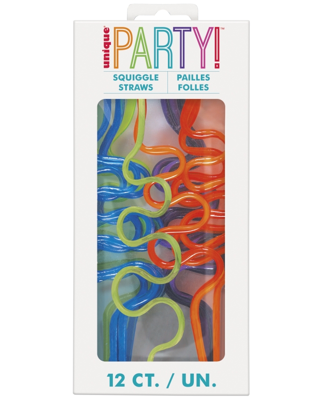 Pajitas Plastico Curvas Pequeñas 19cm