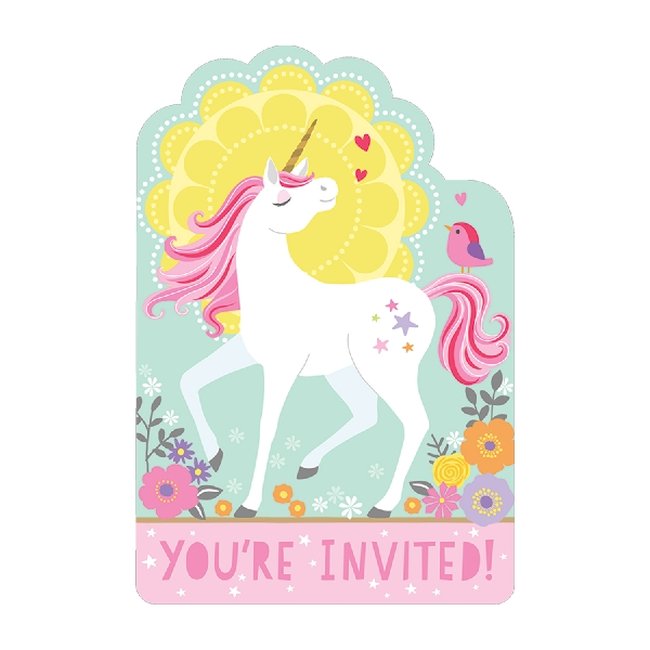 Invitaciones Unicornio Mágico - Invitación Fiesta