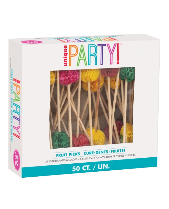 Caja Palillos Para Fruta 10cm