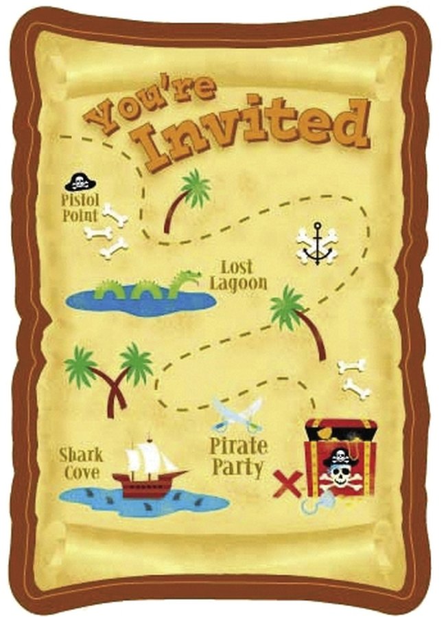 Invitaciones: Pirata Party ***OFERTA DTO NO ACUMULABLE