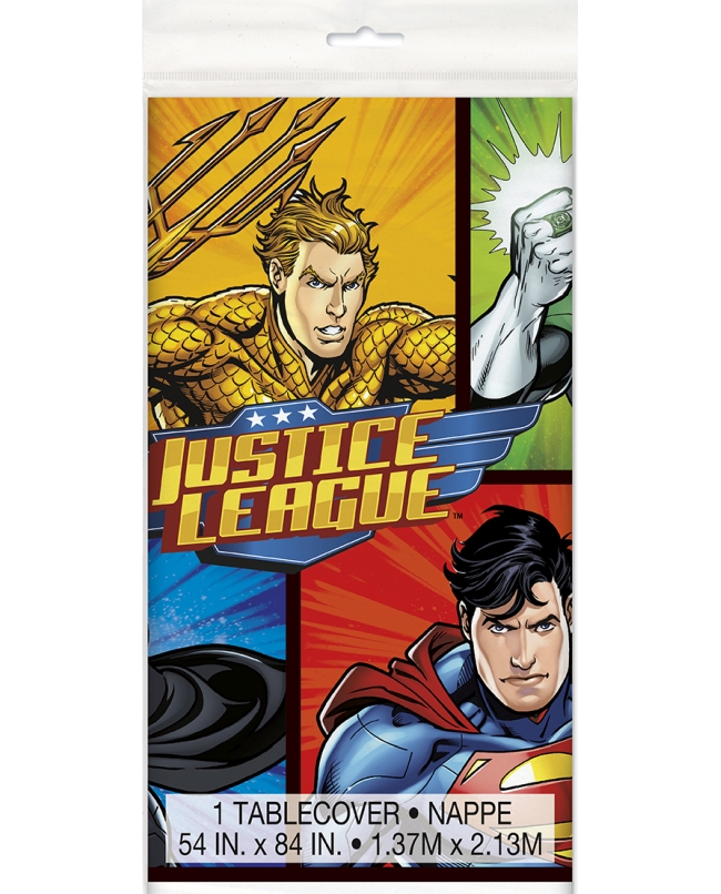 Mantel Plast. Liga De La Justicia 1,37X2,13m
