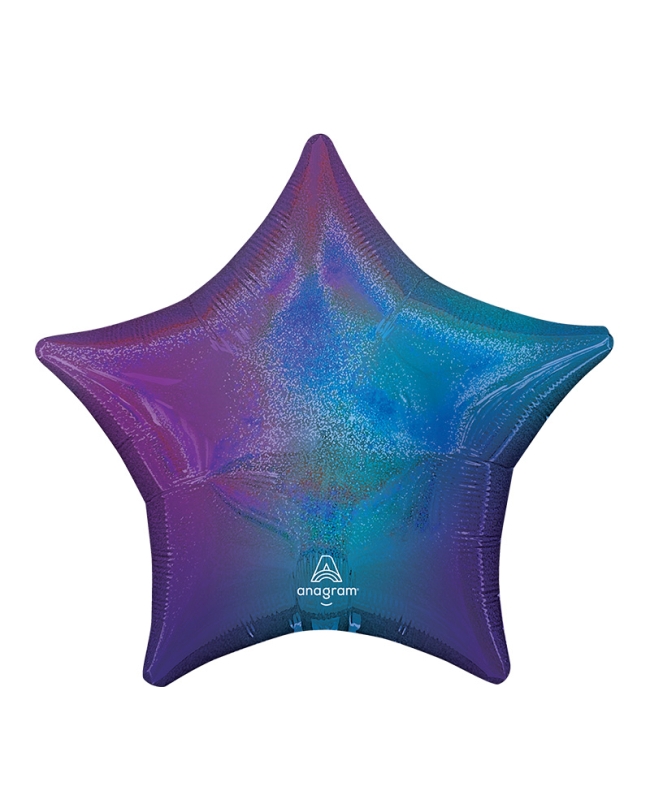19/48cm Estrella Holog. Azul Aura Ombre