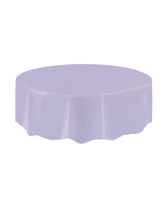 Mantel Plastico Redondo Lila 2,13m ***OFERTA DTO NO ACUMULABLE