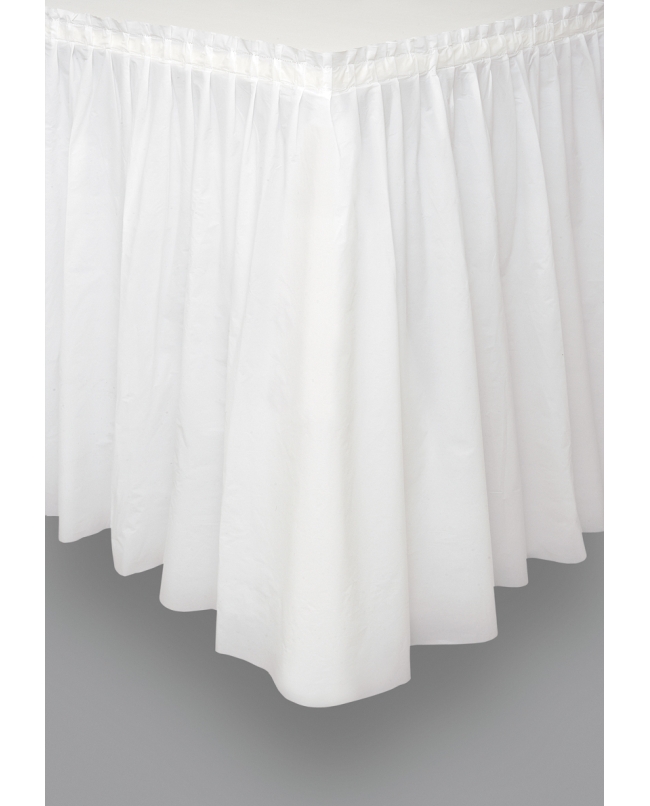 Faldon Mesa Plastico Blanco 4,27Mx74cm ***OFERTA DTO NO ACUMULABLE