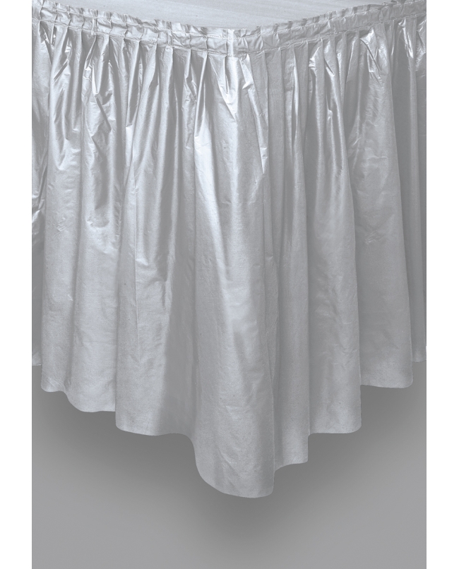 Faldon Mesa Plastico Plata 4,27Mx74cm ***OFERTA DTO NO ACUMULABLE