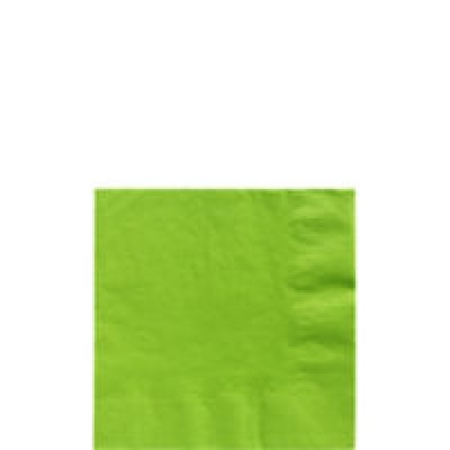 Servilletas de coctel verde lima - cuadradas doble capa de papel 25cm ***OFERTA DTO NO ACUMULABLE