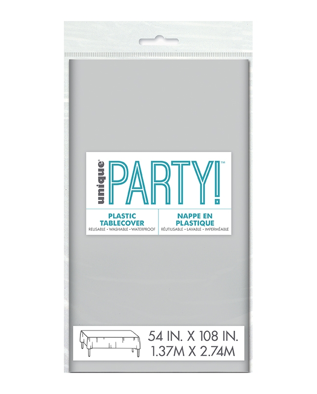 Mantel Plastico Plata 1,37X2,74M Pkg Peq. ***OFERTA DTO NO ACUMULABLE