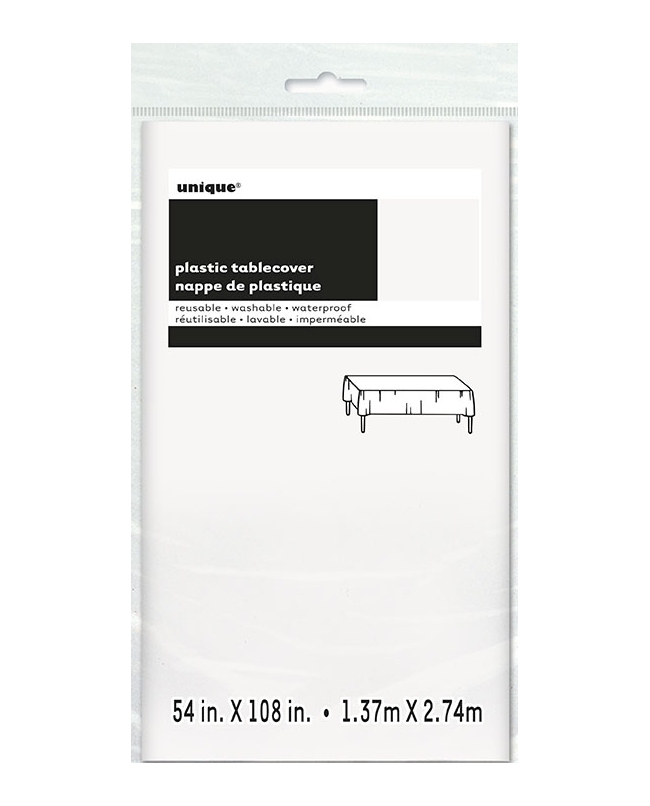 Mantel Plastico Blanco 1,37X2,74M Pkg Peq. ***OFERTA DTO NO ACUMULABLE