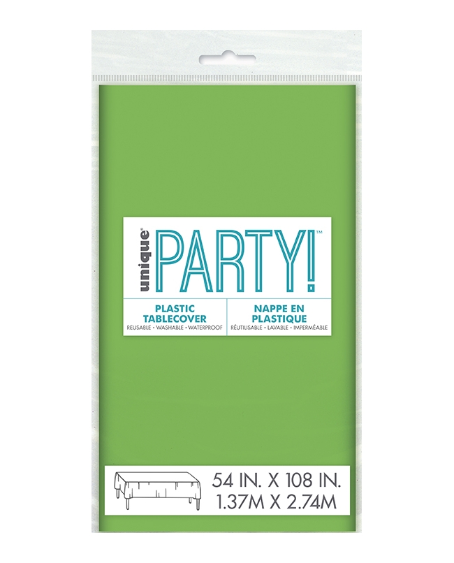 Mantel Plastico Verde Lima 1,37X2,74M Pkg Peq. ***OFERTA DTO NO ACUMULABLE