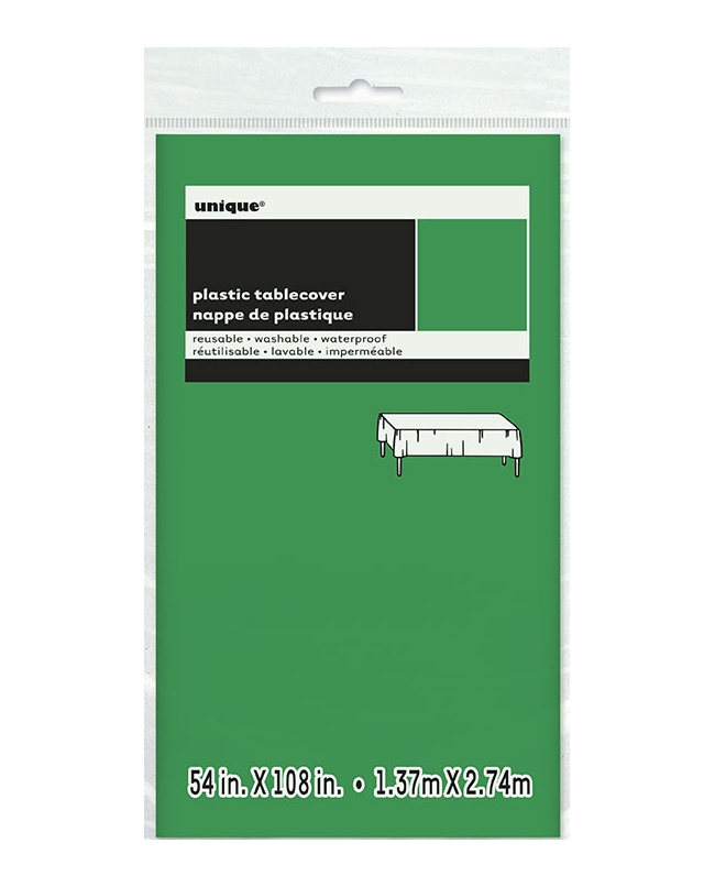Mantel Plastico Verde Esmeralda 1,37X2,74M Pkg Peq. ***OFERTA DTO NO ACUMULABLE