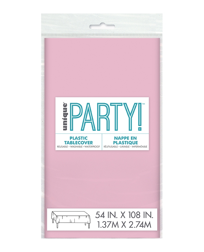 Mantel Plastico Rosa Pastel 1,37X2,74M Pkg Peq. ***OFERTA DTO NO ACUMULABLE