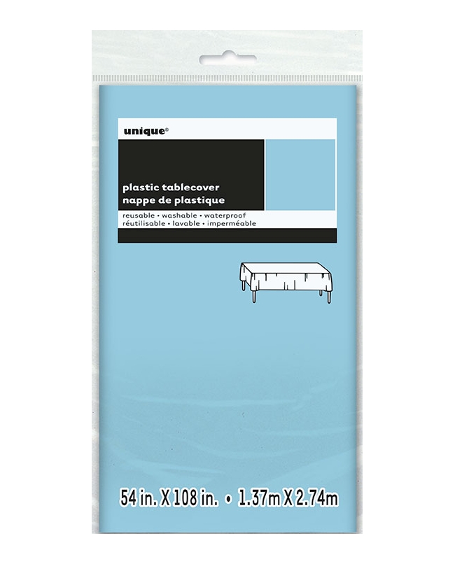Mantel Plastico Azul Pastel 1,37X2,74M Pkg Peq. ***OFERTA DTO NO ACUMULABLE