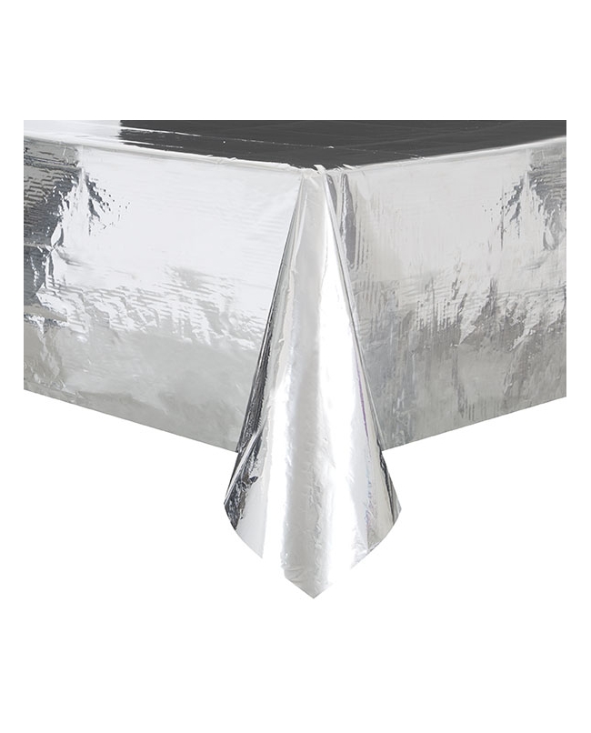 Mantel Plastico Foil Plata 1,37X2,74m