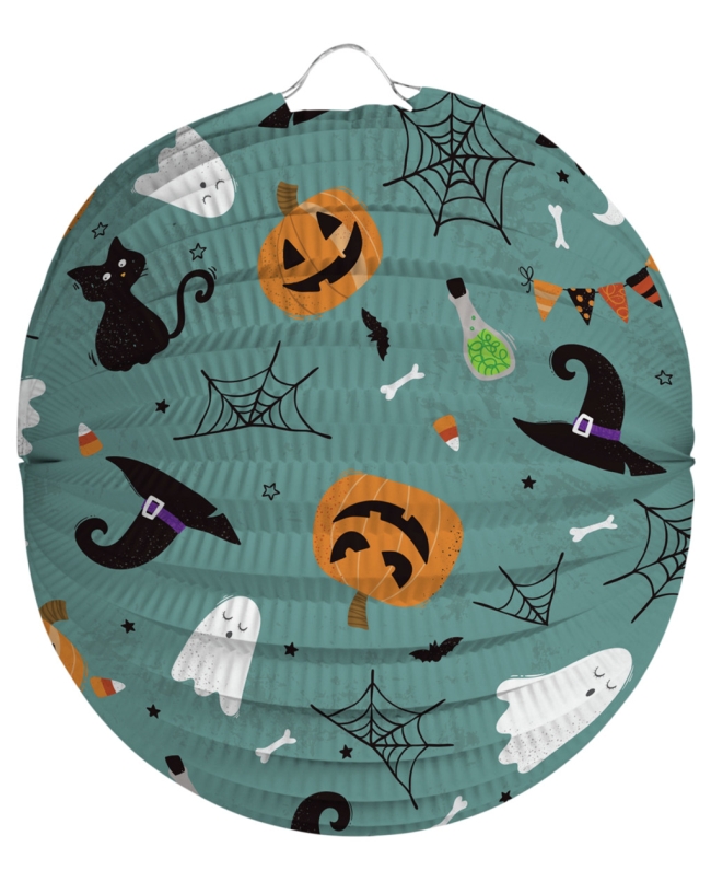 Linterna Redonda Happy Halloween 22cm