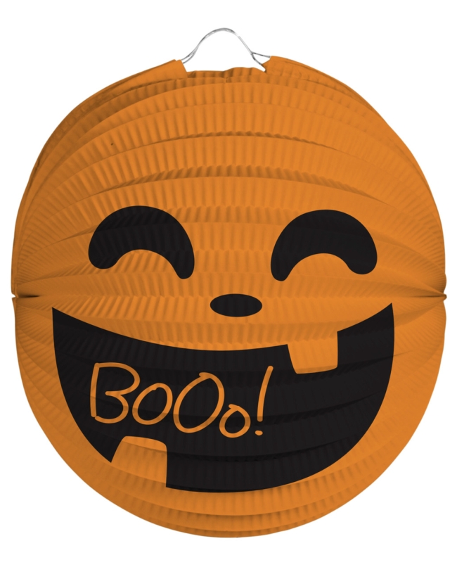 Linterna Redonda Calabaza Halloween Booo! 22