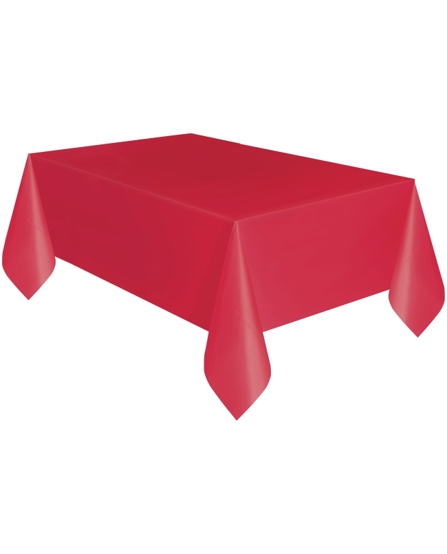 Mantel Plastico Rojo Rubi 1,37X2,74m ***OFERTA DTO NO ACUMULABLE