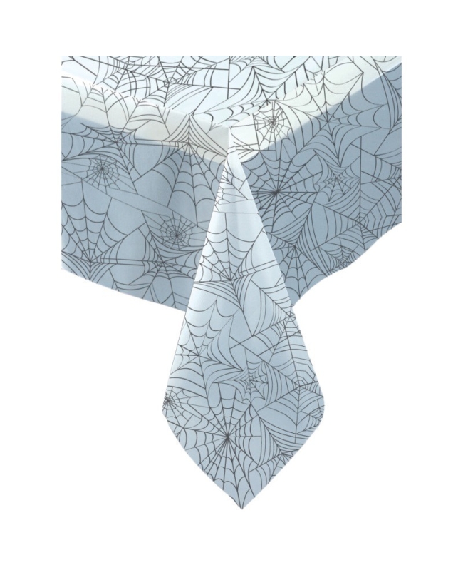 Mantel Plastico Telaraña Transparente 137 X 274cm